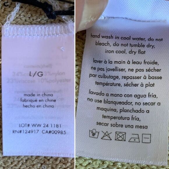 WeWoreWhat Scoop Neck Sequin‎ Mini Dress Pale Gold Size L - Picture 9 of 12